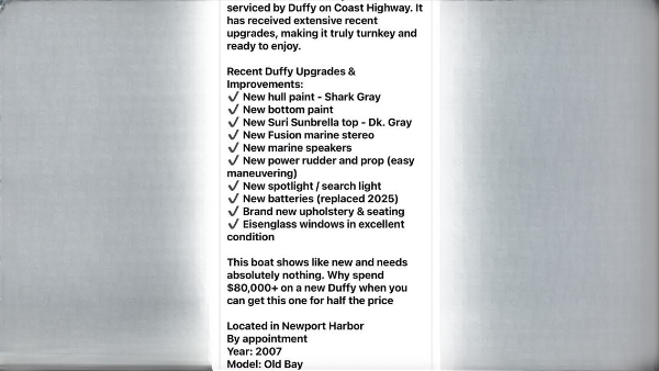 2007 Duffy Old Bay 21 thumbnail 2